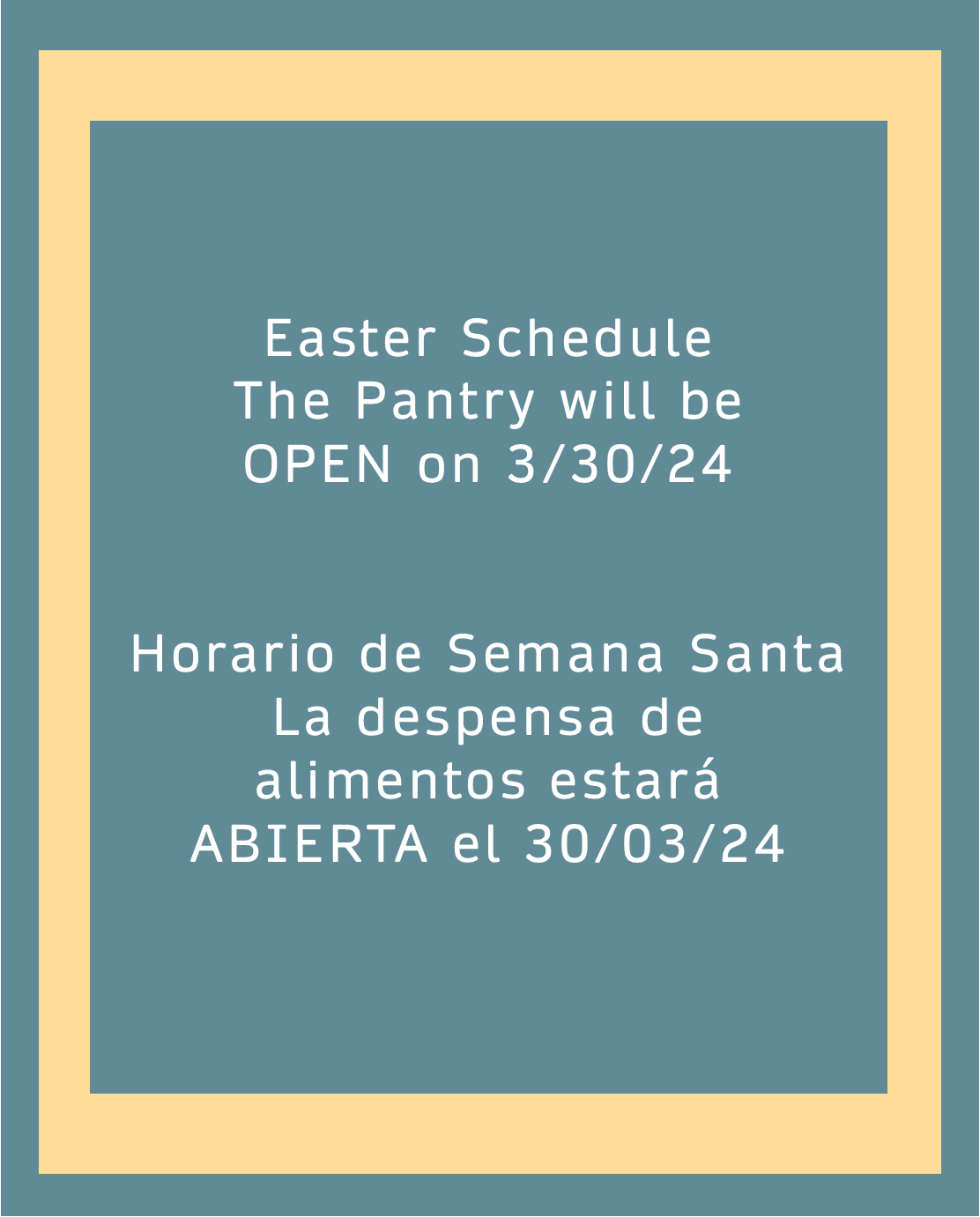 Sched Easter 2024