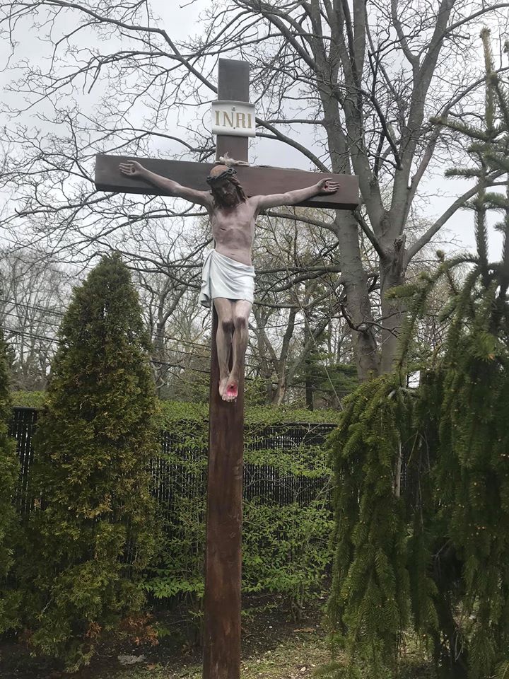 Crucifix in Memorial Garden